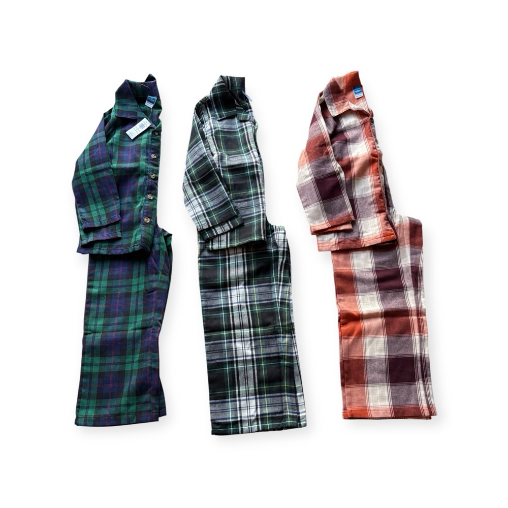 Bundle of 5T Old Navy Kids Plaid  Pajama Set